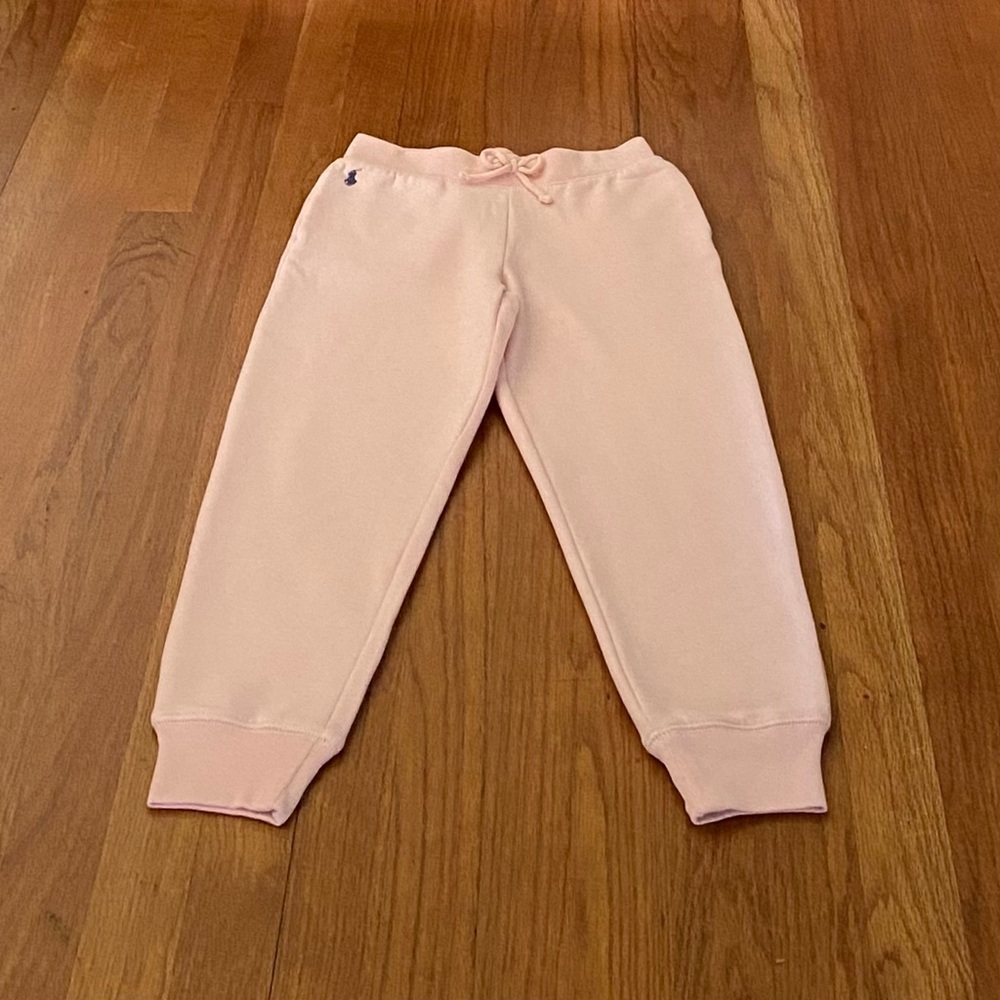 Polo by Ralph Lauren Pink Big Girl Fleece 
Joggers Pants